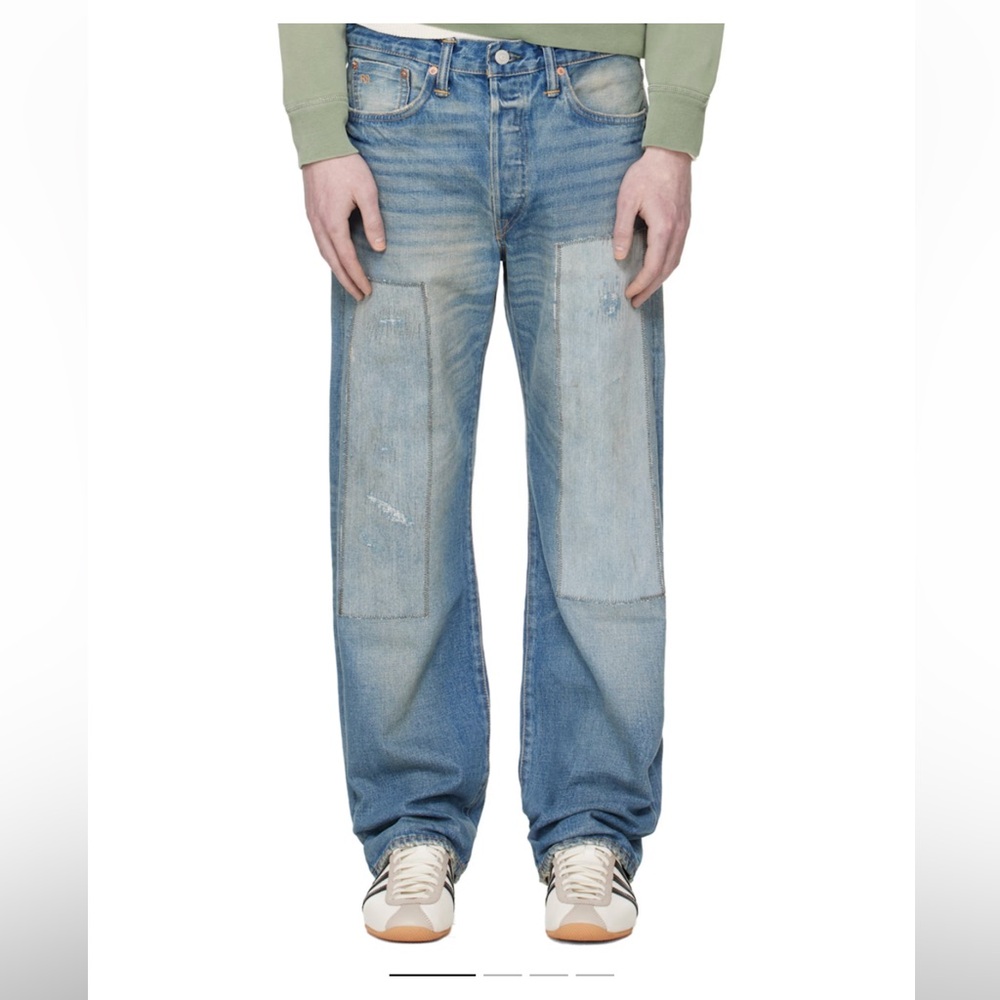 Ralph Lauren Double RL Vintage 5 Pocket Japan Woven Selvedge Denim Jeans Mens 40